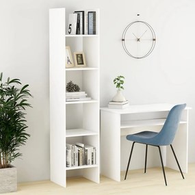 vidaXL Bibliotecă, alb, 40x35x180 cm, lemn prelucrat