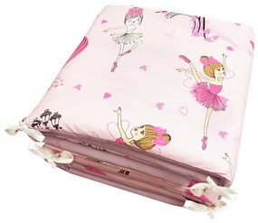 Set de aparatori pufoase h39 pat 140x70 cm DeLuxe Balerine