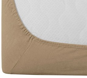 Cearsaf Jersey EXCLUSIVE cu elastic bej 160 x 200 cm