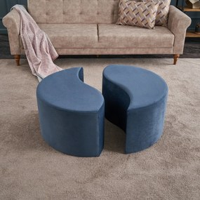 Taburet Alis Pouf albastru