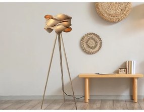 Lampă de podea din lemn, 1xE27/60W/230V, lemn masiv/furnir/frasin