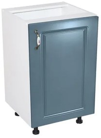 Corp inferior 50 cu 1 usa Zebra MDF Albastru drept
