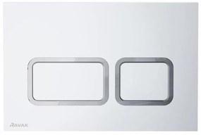 Ravak X01739 - Buton de evacuare TWIN 24,7 x 16,5 cm, alb