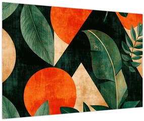 Tablou - Motive naturale geometrice II. (90x60 cm)