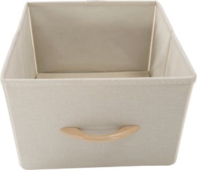 Comodă cu sertare din material textil, negru/bej/maro deschis/maro închis, HAZEL TYP 2