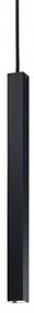 Pendul minimalist patrat negru Ultrathin Ideal-Lux S