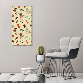Print pe canvas Owl ochelari de biciclete