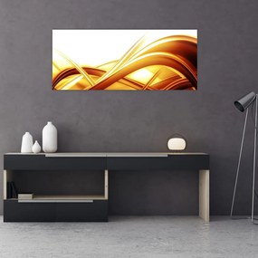 Tablou - Abstrac galben (120x50 cm)