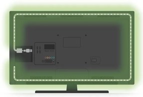 Bandă LED RGB dimabilă SmartLife 2,4m LED/4W/5V Nedis BTLS20RGBW