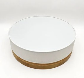 Brilagi - Plafonieră LED BELLADONNA, 36 W, 230 V, diametru 40 cm, alb/stejar