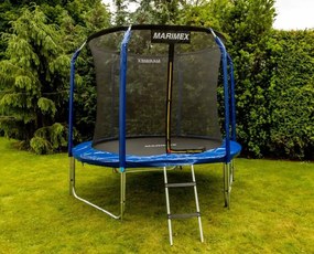Marimex Trambulină + plasă de siguranță, trepte, 244 cm