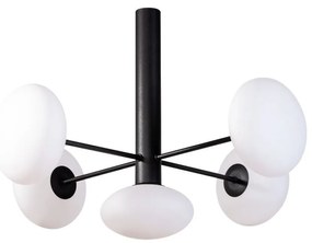 Lustra moderna cu 5 surse de lumina Omi negru