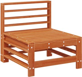 vidaXL Canapea de Grădină Din Mijloc Lemn masiv de pin Maro Ceară