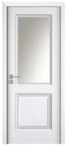 Usa Interior din MDF Novo Doors ND10 LUX PREMIUM, Cadru din Lemn Masiv, KIT COMPLET, Toc Reglabil de 10 CM INCLUS, Plinta pe Ambele Parti (Culoare: