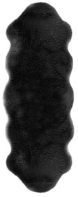 Blană de oaie artificială Tiseco Home Studio Lambskin, 60 x 180 cm, negru