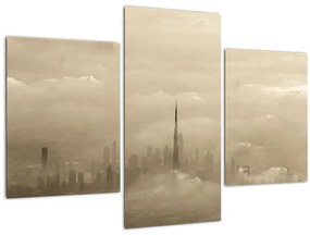 Tablou - Oraș în nori (90x60 cm)