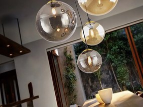 Lustra suspendata cu 5 pendule design modern Dark