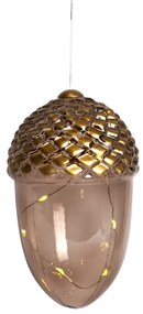 Decorațiune luminoasă de Crăciun maro suspendată ø 8 cm Celina – Sirius