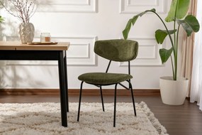Set de scaune de sufragerie Nancy Green and Black,2 buc.