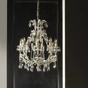 ONLI - Candelabru pe lanț BOTTE 8xE14/6W/230V alb