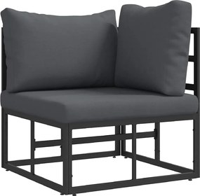 vidaXL Mobilier pentru Exterior Negru și antracit 71,5 x 71,5 x 71 cm
