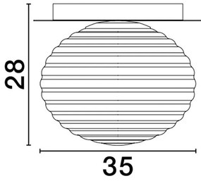 Plafoniera design modern decorativ ALLEN D-35cm