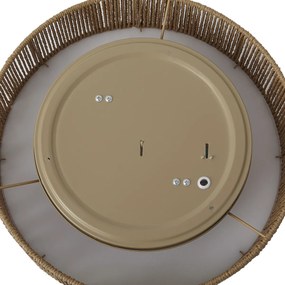 Plafonieră Japandi naturală cu abajur 38cm 2 lumini - Luz