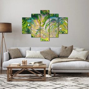 Tablou cu lanuri de orez din privire de sus (150x105 cm)