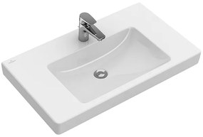 Lavoar pe mobilier, Villeroy&amp;Boch Subway 2.0, 80x47cm, Alb Alpin CeramicPlus, 717581R1