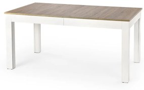 Masa extensibila Seweryn stejar sonoma/alb - L160-300xl90xh76 cm