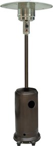 Încălzitor de terasă pe gaz cu regulator și husăde protecție, bronz