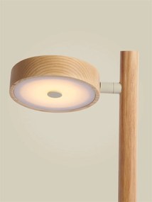 Lampa de masa LED din lemn de frasin natur Okinawa