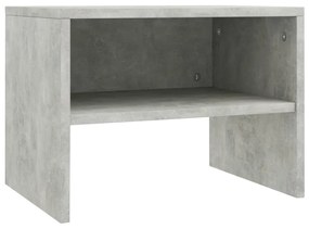 Noptiere, 2 buc., gri beton, 40 x 30 x 30 cm, PAL 2, Gri beton