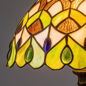 Brilagi - Lampă de masă Tiffany MARGARET, cu vitralii, 1xE27/40W/230V
