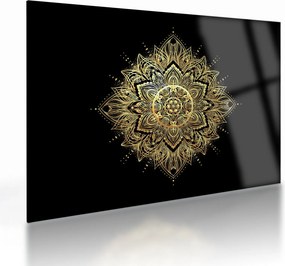 Tablou pe sticlă - Mandala bogăției (70x50 cm)