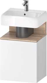 Duravit Qatego dulap 44x35x64.5 cm sub chiuveta pe perete alb-lemn QA4076L55180000