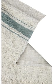 Covor albastru/crem lavabil/țesut manual din bumbac 90x130 cm Gastro Vintage Blue – Lorena Canals