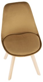 Scaun, catifea Velvet maro/lemn fag, LORITA