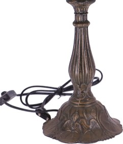 Lampa de masa Tiffany Cream h 45 cm, abajur 30 cm