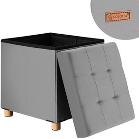 Deuba Taburet cu spațiu de depozitare 42x38x38 cm - gri