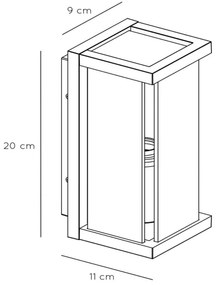 Aplică de exterior Lucide 27885/01/30 CLAIRE 1xE27/15W/230V IP54 negru