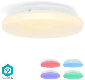 Plafonieră LED RGBW dimabilă Nedis WIFILAC35WT LED/18W/230V 2700-6500K IP44 Wi-Fi