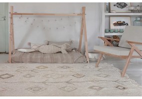 Covor bej lavabil/țesut manual din bumbac 170x240 cm Kaarol Earth – Lorena Canals