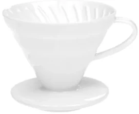 Coffee Dripper – suport de cafea din porțelan (alb)
