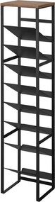 Raft pentru sticle de vin negru din metal număr de sticle 16 20x88,5x19 cm Tower – YAMAZAKI