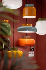 Lustra design retro realizata manual din ceramica si sticla MARACANÀ