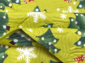 Cuvertura de pat CHRISTMAS TREE, verde Dimensiune: 170 x 210 cm