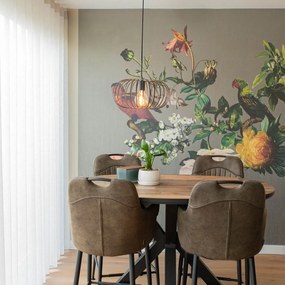 Lampă suspendată de design neagră - Johanna