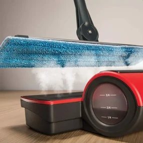 Mop cu abur fără fir Polti MOPPY RED, roșu