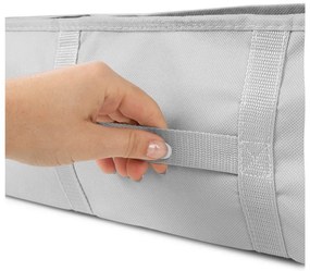 Cutie de depozitare pentru haine din material textil cu vacuum/cu pereți întăriți 56x56x16,5 cm Granit – Compactor